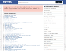 Tablet Screenshot of descargarmusicamp3xd.com